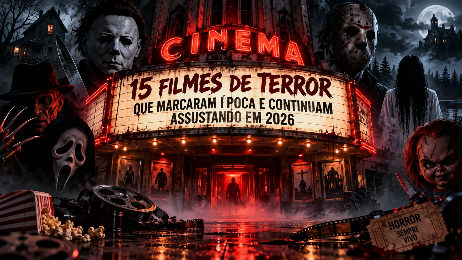15 filmes de terror que marcaram época e continuam assustando em 2026