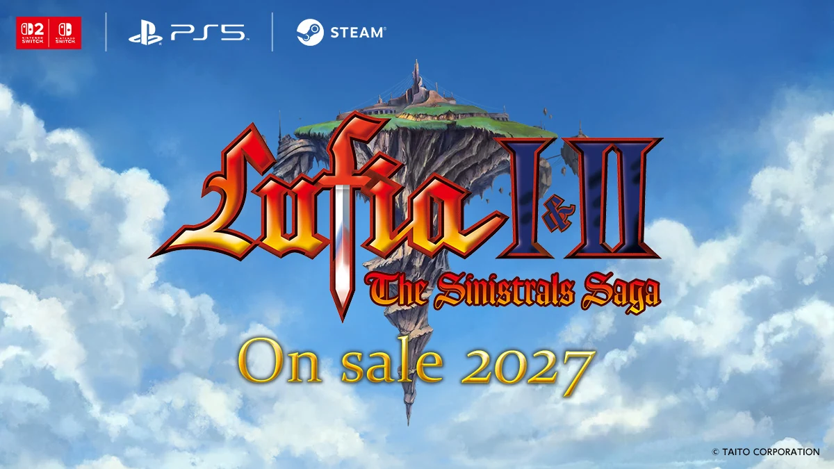 Lufia I & II retorna em 2027 para PS5, Switch 2, Switch e PC