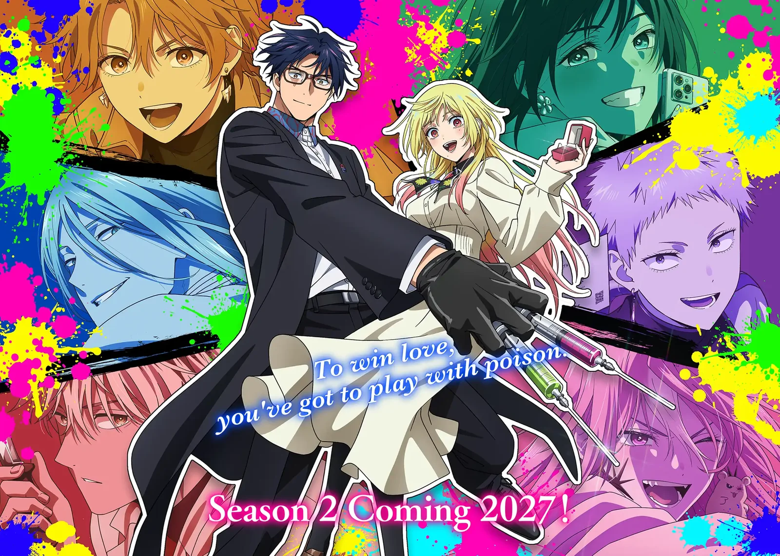 MARRIAGETOXIN 2ª temporada ganha novo visual e trailer; anime retorna em 2027