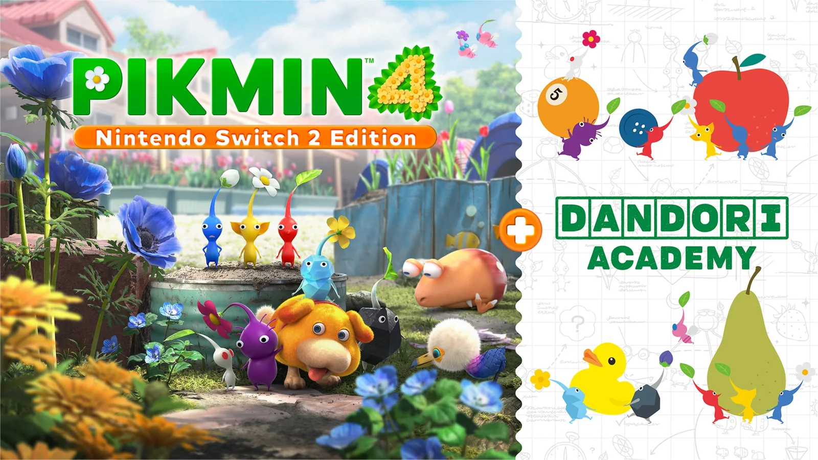 Pikmin 4 no Switch 2 ganha Academia Dandori, 72 desafios e comandos de voz