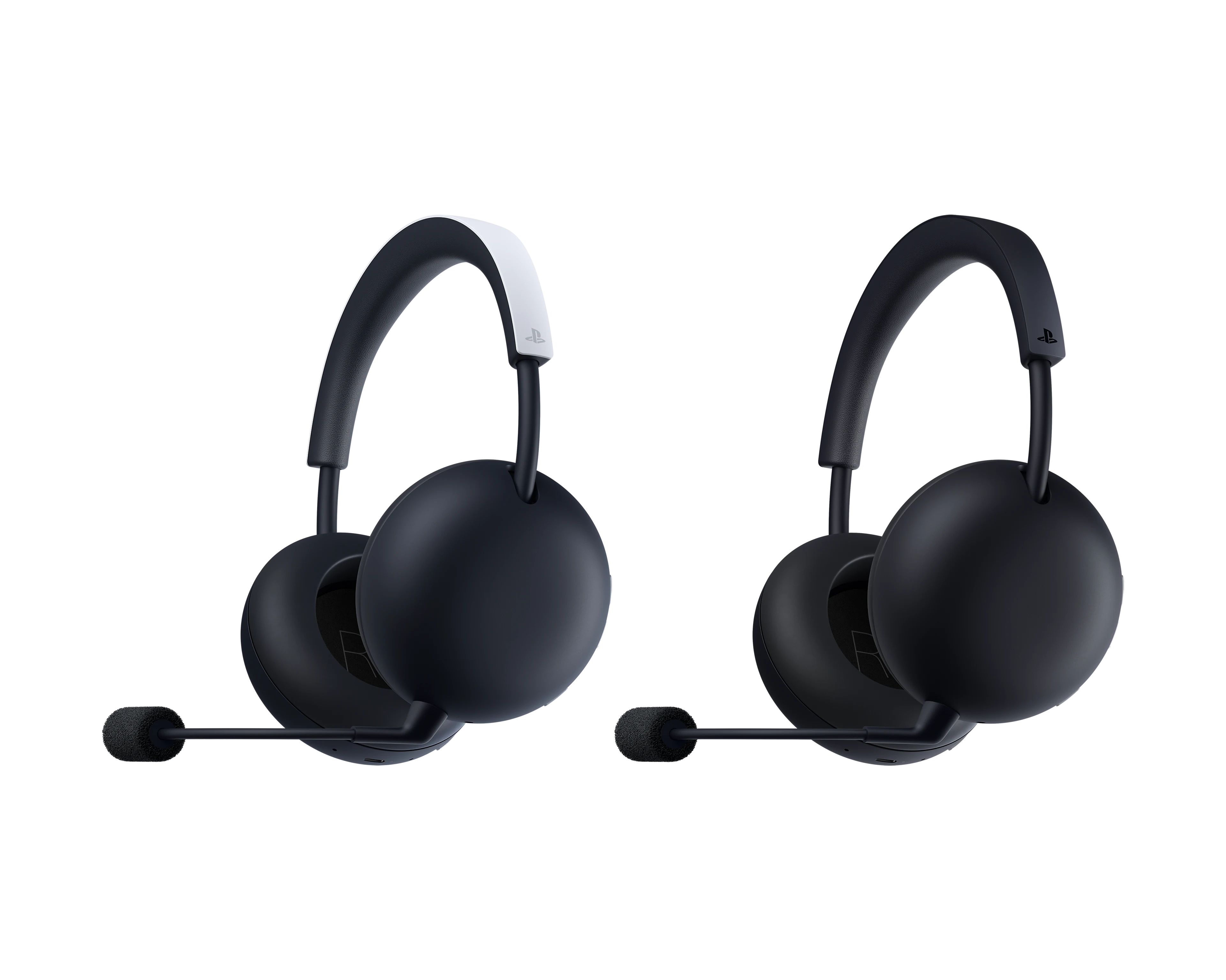 PlayStation PULSE Edge nas cores branco e Midnight Black