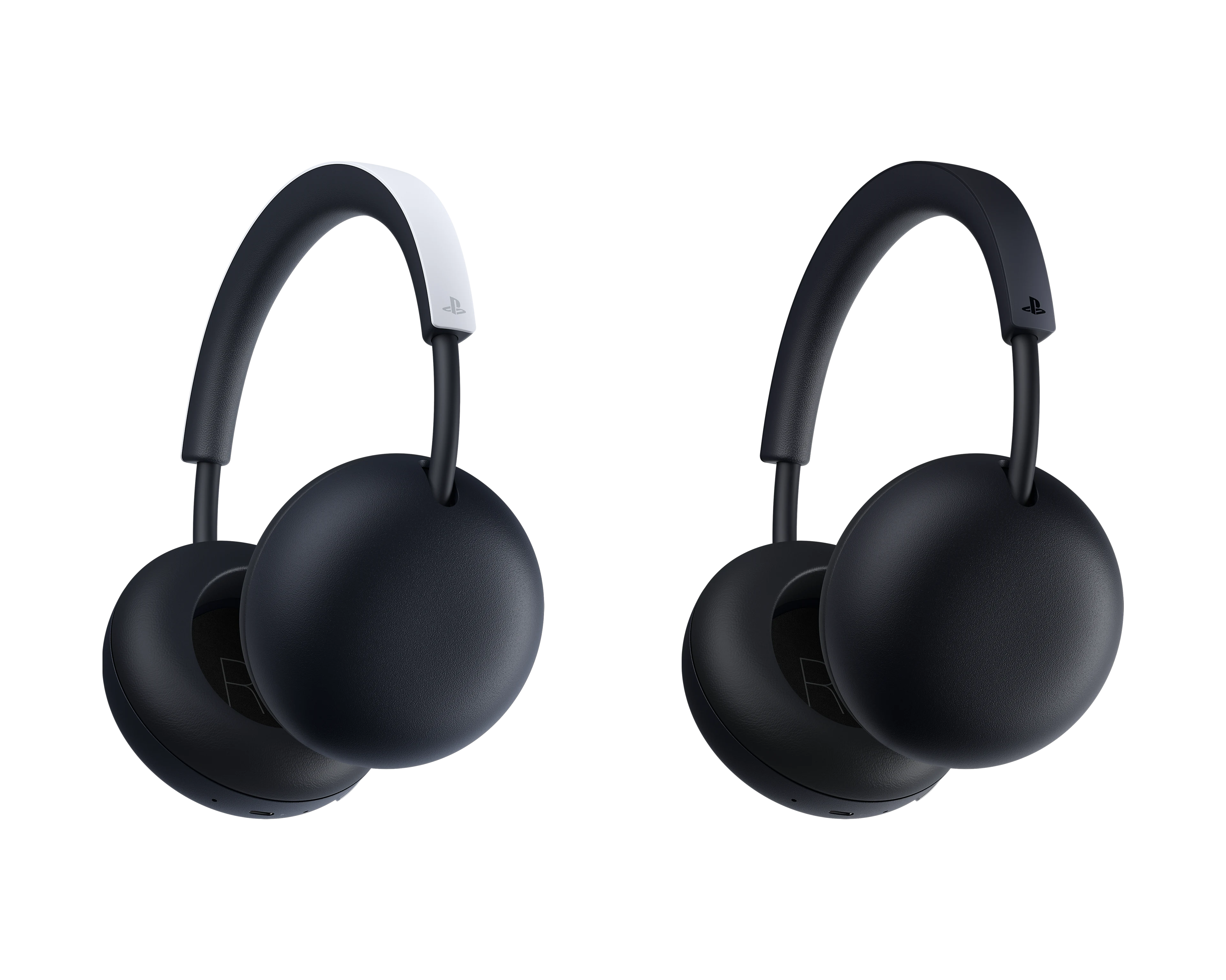 Headsets PlayStation PULSE nas cores branco e Midnight Black