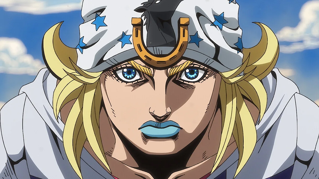 Johnny Joestar em Steel Ball Run, anime de JoJo’s Bizarre Adventure