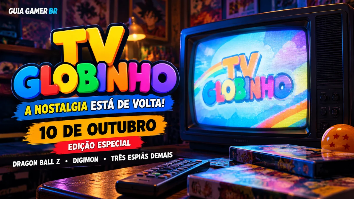 TV Globinho volta com Dragon Ball Z, Digimon e Três Espiãs Demais em 10 de outubro